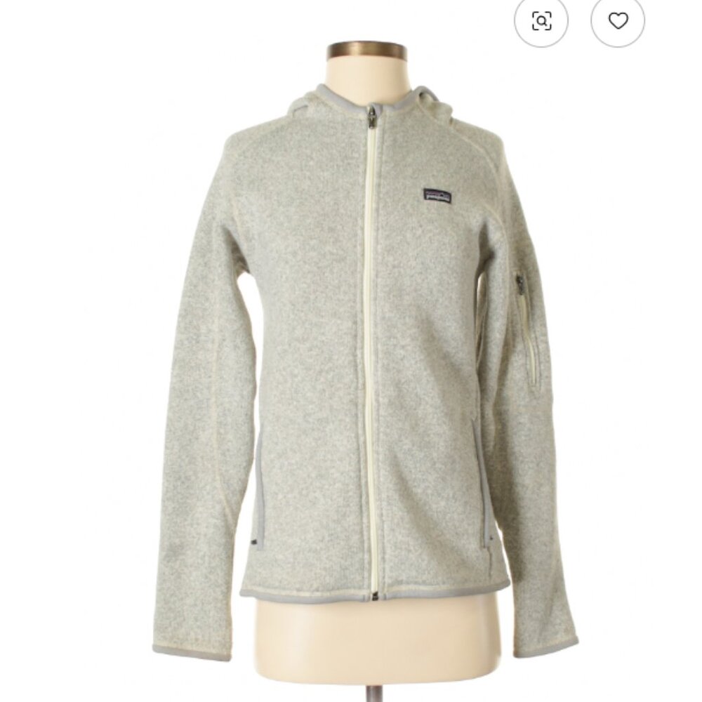 Patagonia zip up women Sweater Jacket gray grey small s top shirt